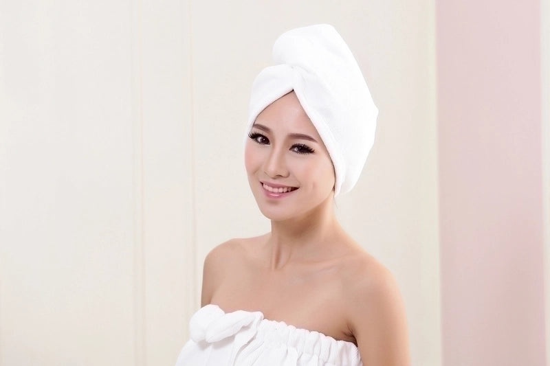 Solid Color Synthetic Fiber Hair Drying Cap for Quick Styling|Hair Care Accessories