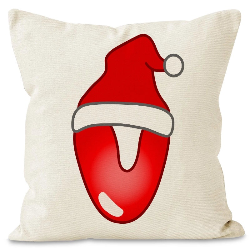 Nordic Christmas Pillow Covers Cute Modern Santa Hat Linen Polyester Sofa Cushion Cases|Home Decor Pillows