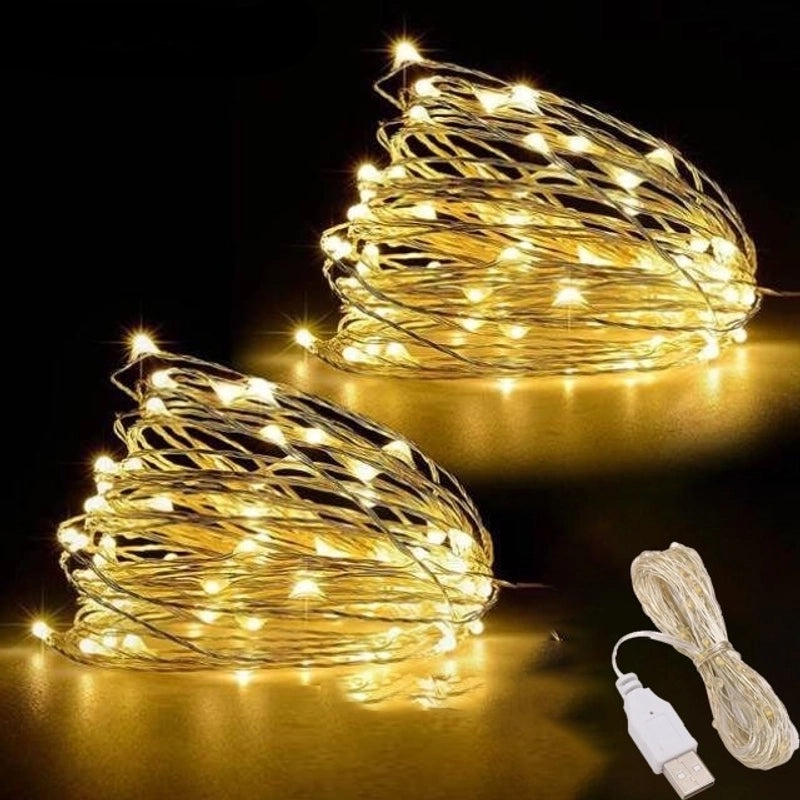 Christmas Cute Solid Color PC String Lights for Indoor Party Festival|Home Decor & Festive Lighting