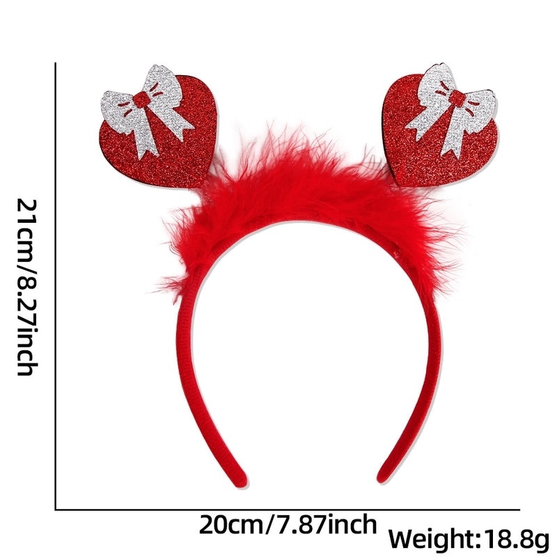 Valentine's Day Heart Shaped Plastic Headband for Party Festival|Accessories & Hair Accessories