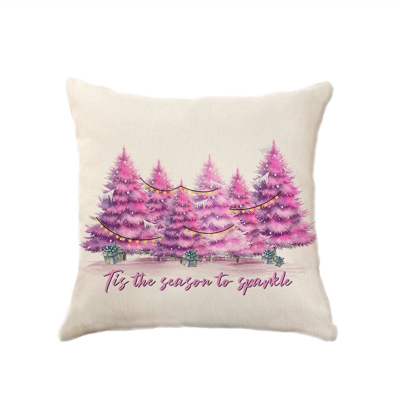 Christmas Holiday Letter Polyester Pillow Covers Couch Sofa Decoration|Home Decor Cushion Covers