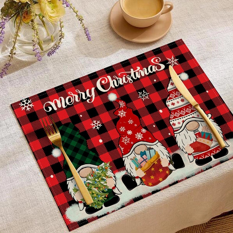 Minimalist Christmas Tree Placemat for Holiday Dining|Home Decor & Tableware