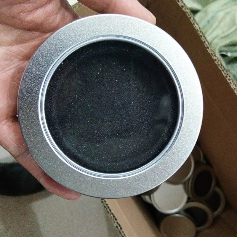 Sleek Solid Color Metal Spinning Top Storage Box|Home & Living|Decorative Storage Containers