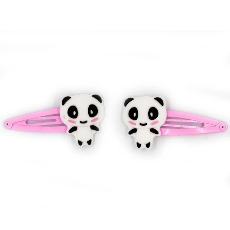 Cute Panda PVC Epoxy Hair Clip for Women | Hair Accessories