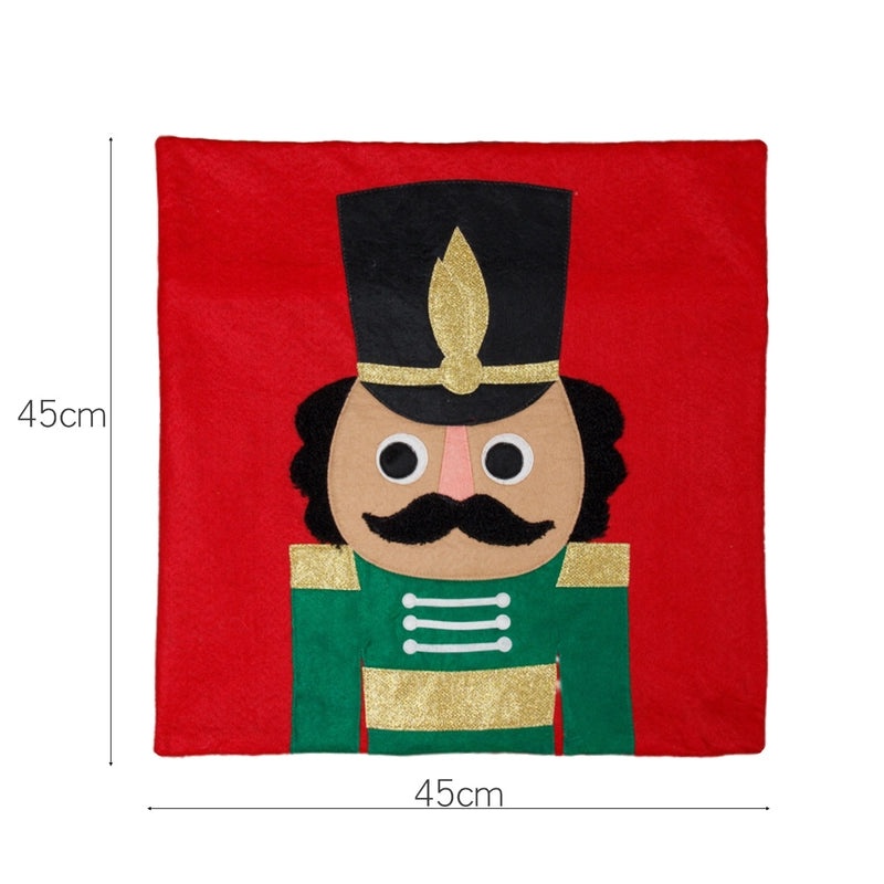 Cute Christmas Soldier Felt Ornament for Couch & Sofa | Holiday Home Decor