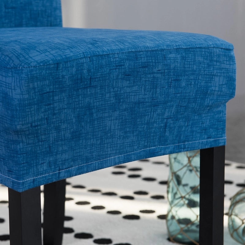 Elastic One-piece Chair Cover Full Hotel Dining Chair Back Protector Simple Slipcover|Home & Living Chair Covers
