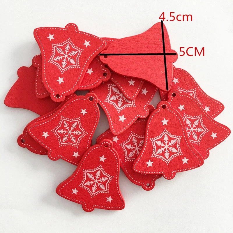 Creative Wooden Christmas Ornaments DIY Home Pendant Crafts Factory Direct | Home Decor & DIY Accessories