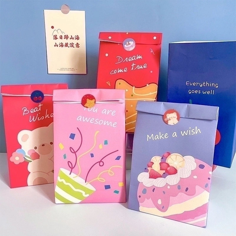 Cute Cartoon Paper Gift Bags Set for Party Favors | Party Supplies