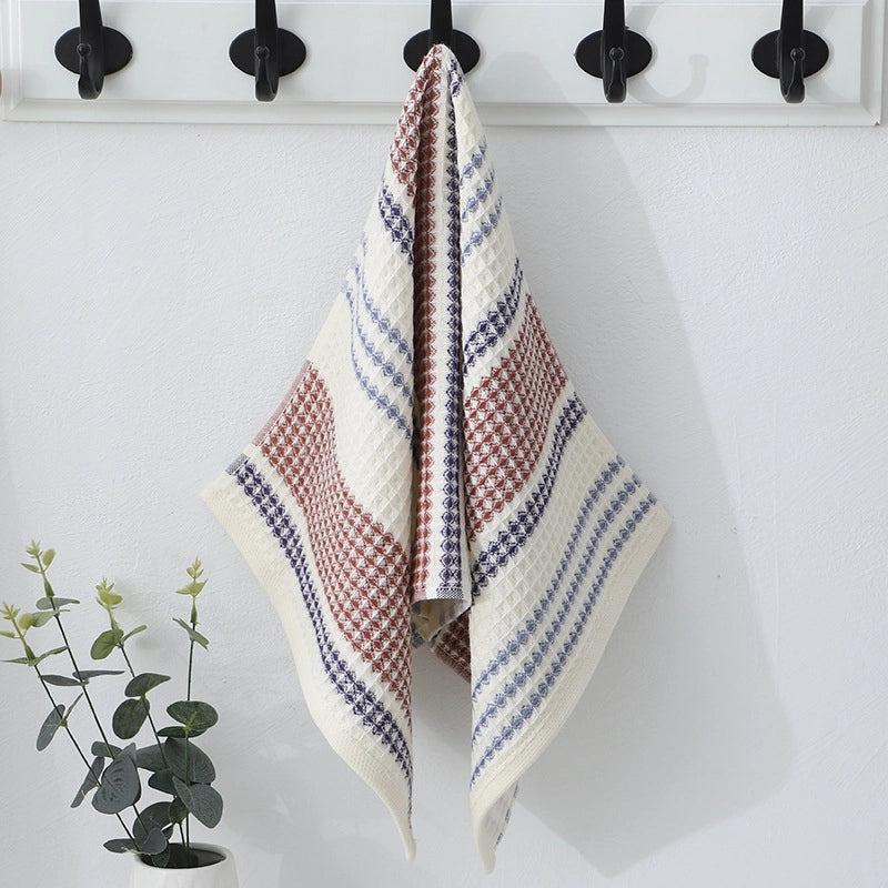 Soft Cotton Gauze Honeycomb Waffle Face Towel | Home & Daily Essentials