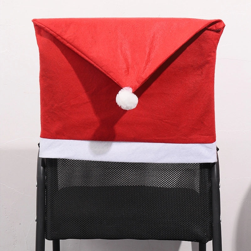 Festive Santa Claus Chair Cover for Christmas Party|Holiday Decorations