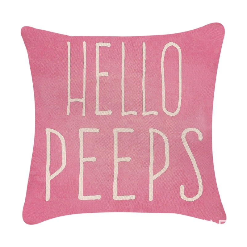 Minimalist Easter Rabbit Linen Pillow Covers for Couch and Sofa Decor | Home Decor Accessories