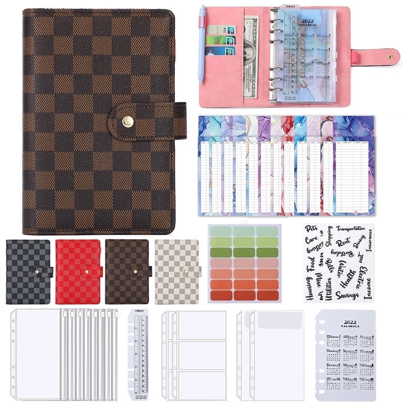 Solid Color PU Leather Spiral Notebook Set for School | Stationery & Office Supplies