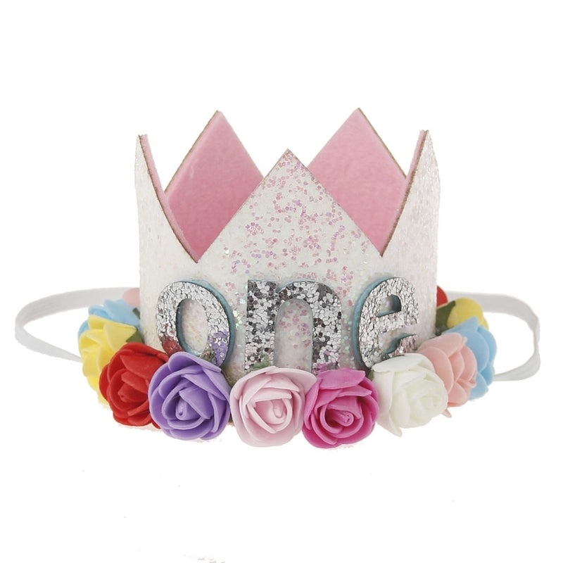 5 Pieces Fashion Crown Plastic Flower Party Headbands|Hair Accessories