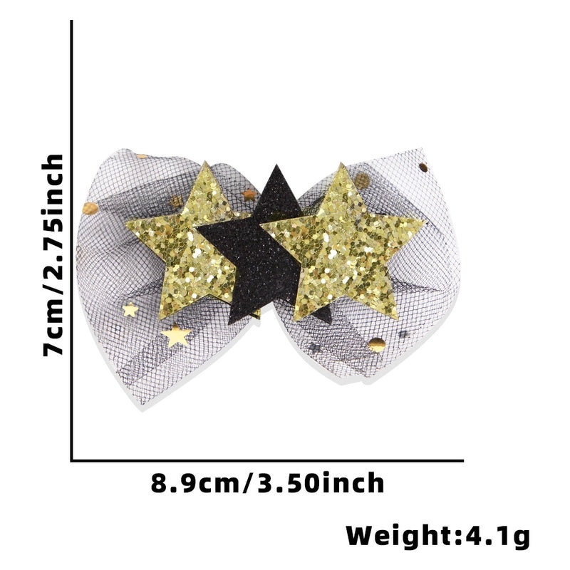 Christmas Shiny Star Letter Hairpin for Masquerade Party Festival | Hair Accessories