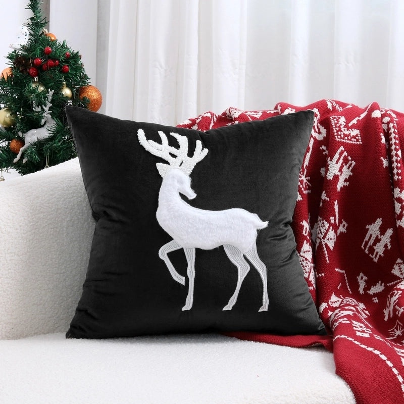 Christmas Tree and Reindeer Plush Pillow Covers|Home Decor Pillows