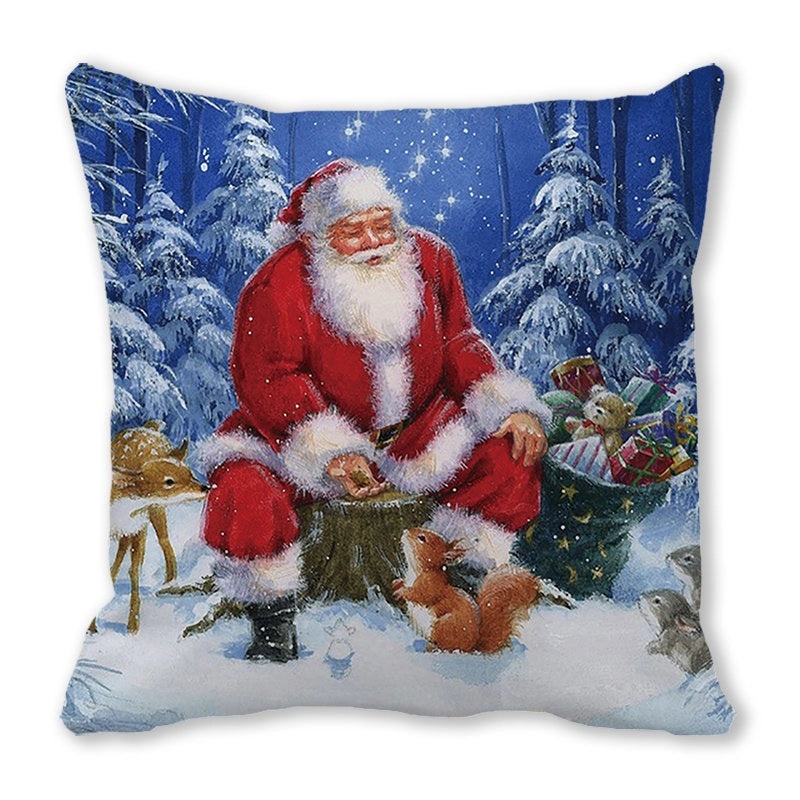 Festive Santa Pillow Covers for Couch Sofa Christmas Home Decor|Home Decor & Pillows