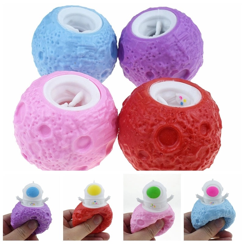 Halloween Pumpkin Squeeze Toy with Hairy TPR Plastic Ball | Toys & Novelties