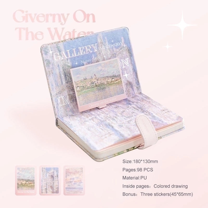 Sweet Pu Leather Landscape Notebook for School Learning | Stationery & Notebooks