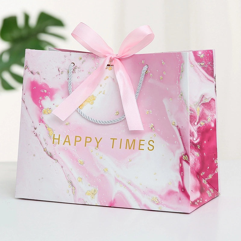 Nordic White Letter Cardboard Gift Bags for Party Festival Wrapping | Party Supplies