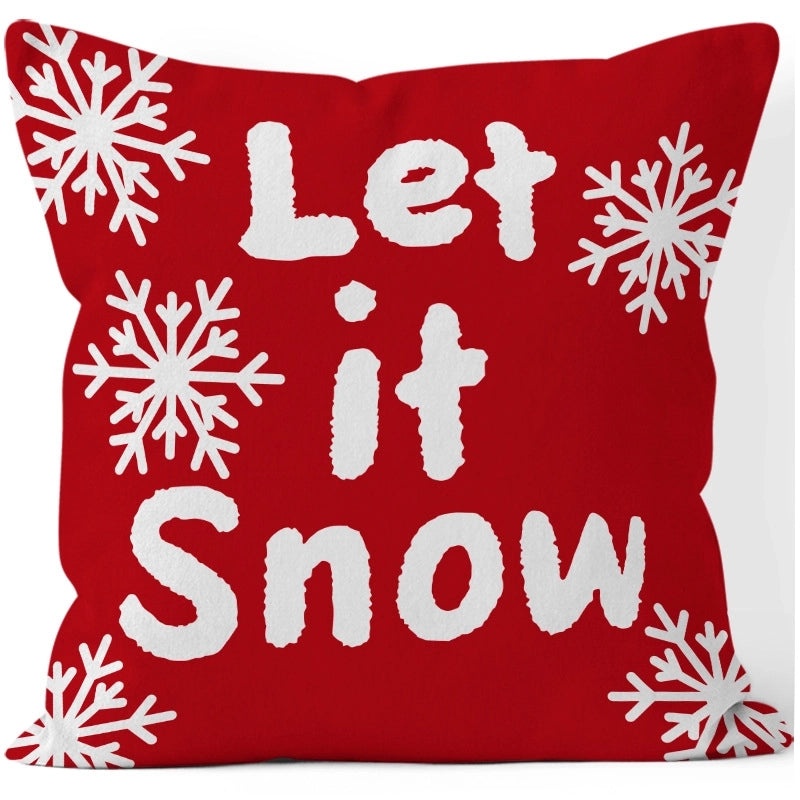 Christmas Tree Snowflake Plush Pillow Covers Soft Holiday Decorative Cushion Cases|Home Decor Pillow Covers