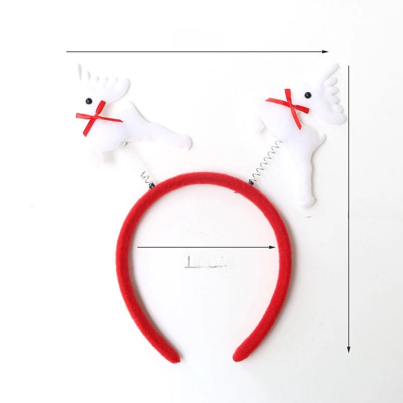 Festive Christmas Hairband with Santa Snowman and Reindeer Antlers for Kids Party Wear|Christmas Accessories