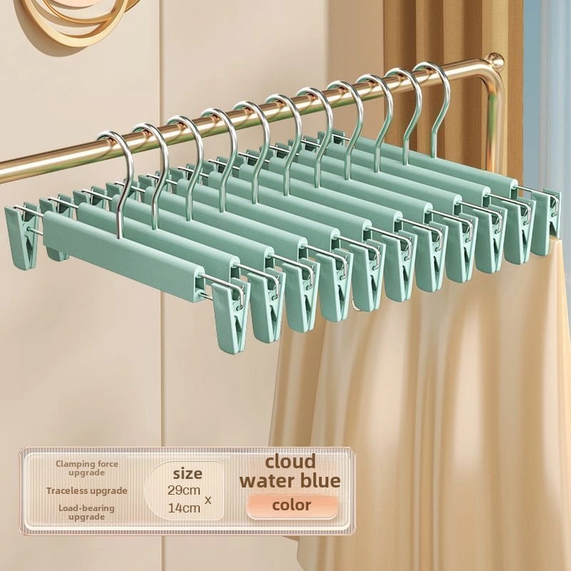 5 Pieces Plastic Pants Clips Retractable Seamless Hangers for Clothing Store & Home Drying|Clothing Storage & Organization