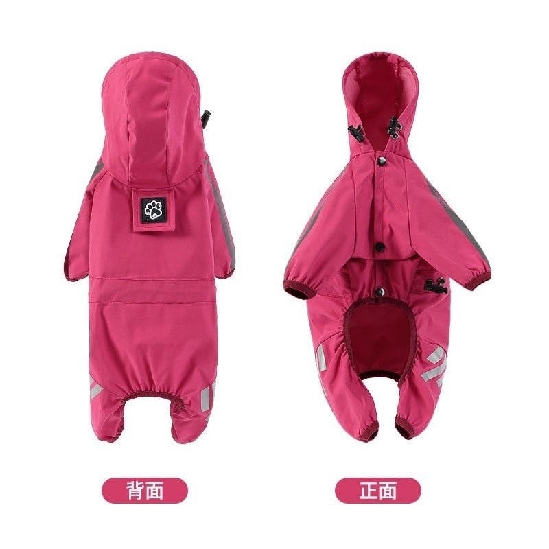 Adjustable Large, Medium, Small Dog Raincoat for Outdoor Wear | Pet Apparel & Accessories