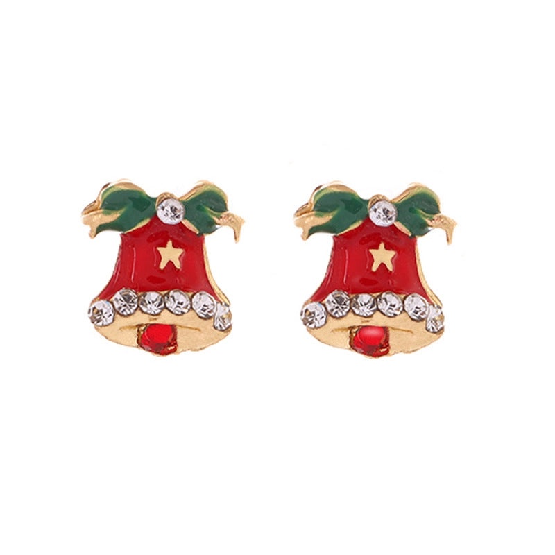 Christmas Cute Minimalist Alloy Christmas Tree Santa Claus Snowman Party Festival Decoration|Holiday Jewelry Accessories