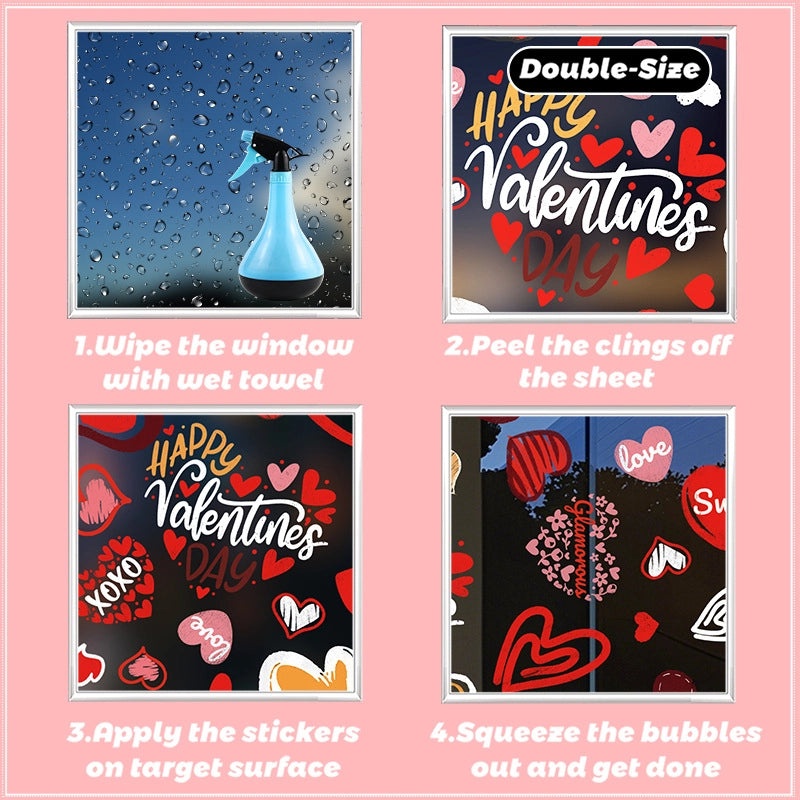 Valentine's Day Heart Shaped PVC Wall Decor for Casual Home|Home Decor