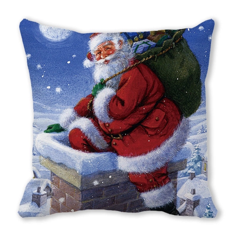 Festive Santa Pillow Covers for Couch Sofa Christmas Home Decor|Home Decor & Pillows