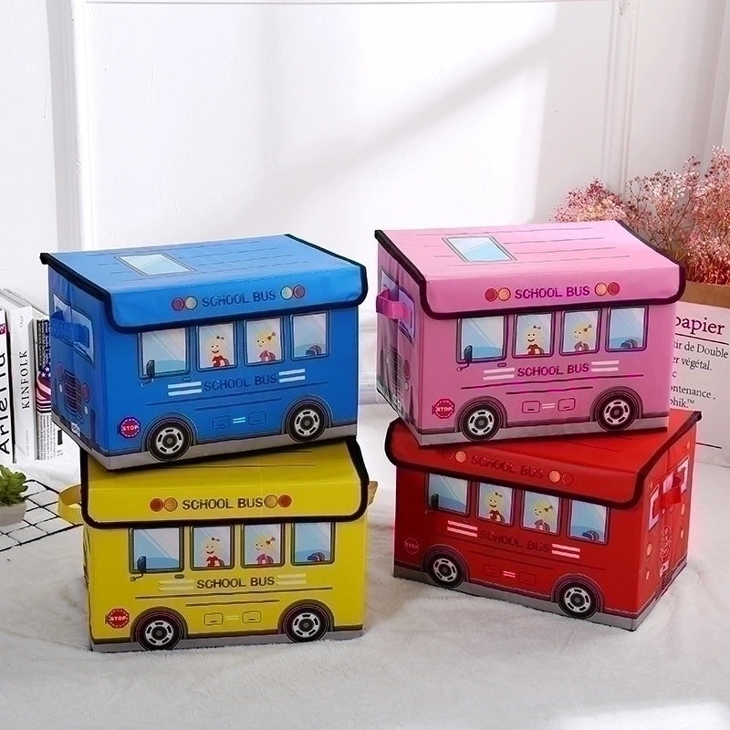 Portable Cartoon Fabric Storage Bin for Vacation | Home Organization