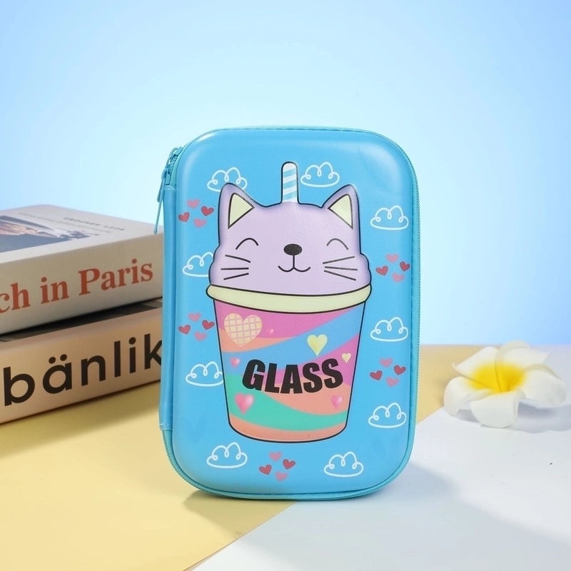 Cute EVA PU Cartoon Pencil Case for School Supplies | School Stationery