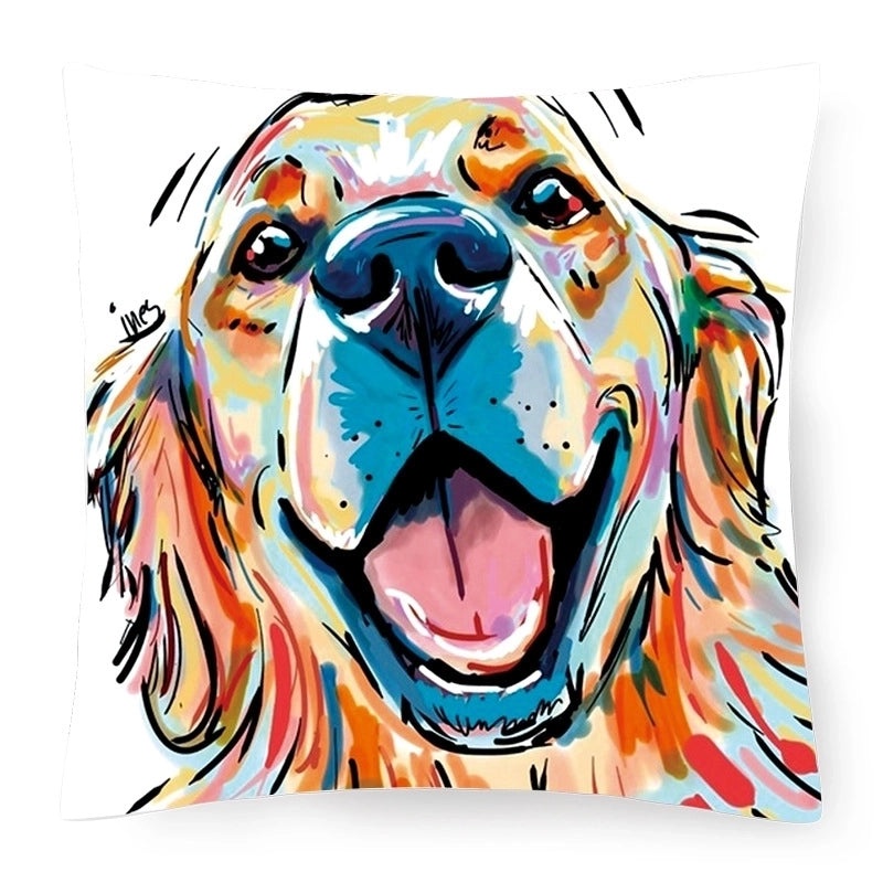 Adorable Country Style Cartoon Dog Plush Cushion|Home Decor Pillows