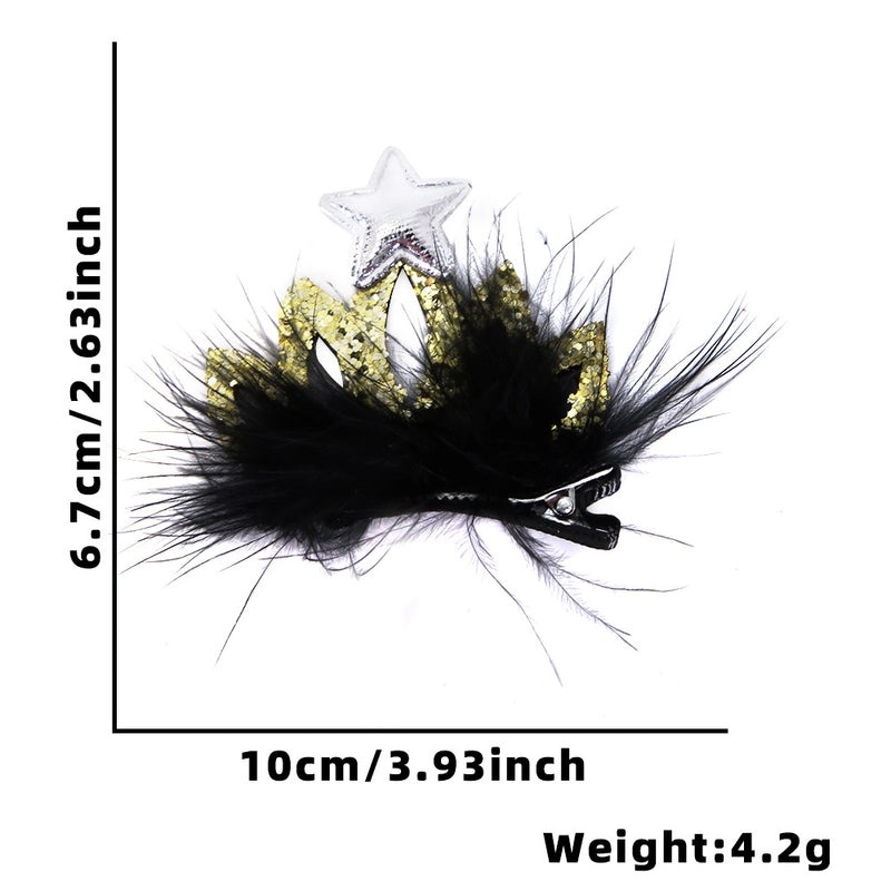 Christmas Shiny Star Letter Hairpin for Masquerade Party Festival | Hair Accessories