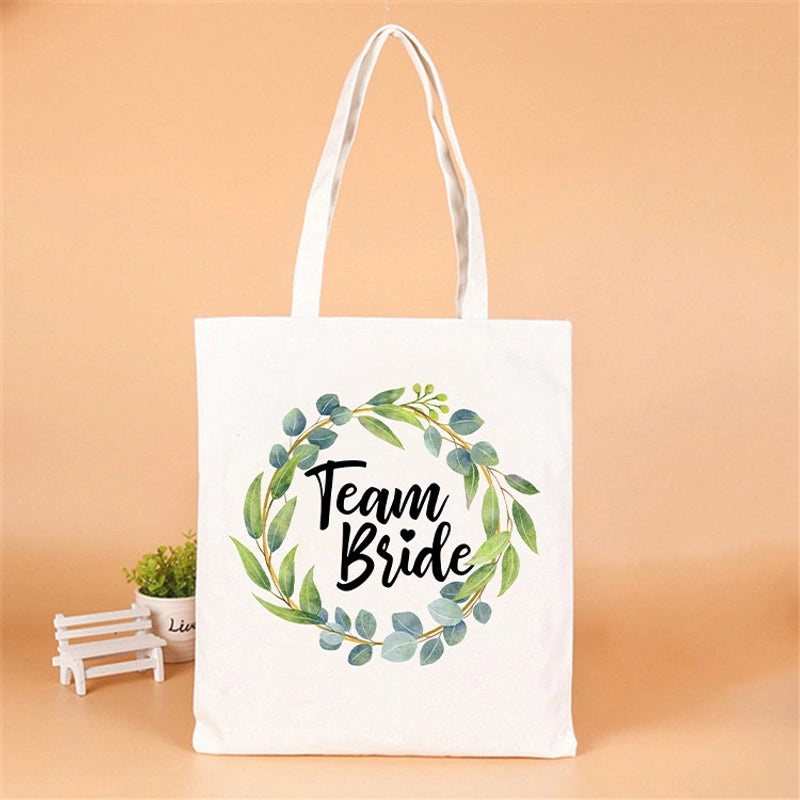 Personalized Linen Party Gift Bags with Letter Design|Party Supplies & Gift Wrapping