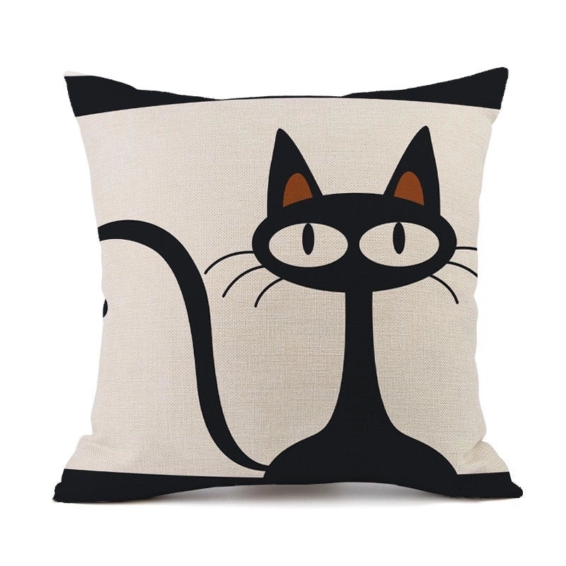 Adorable Animal Print Linen Pillow Covers|Home Decor Accessories