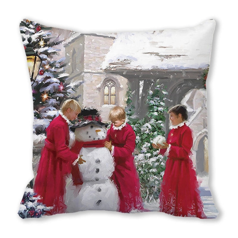 Festive Santa Pillow Covers for Couch Sofa Christmas Home Decor|Home Decor & Pillows