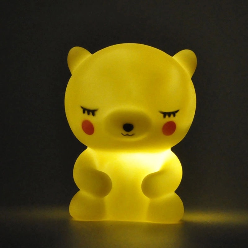 Cute Bear Cartoon Plastic Night Light for Indoor Parties|Home Decor & Lighting