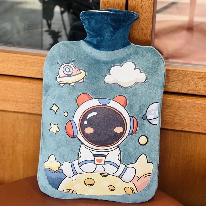 Autumn Winter Star Space Astronaut Cartoon Hot Water Bag High Density PVC Injection|Home & Living > Heating & Cooling > Hot Water Bottles