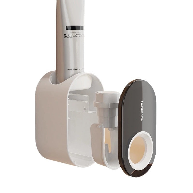Automatic Toothpaste Dispenser with Wall-mounted Toothbrush Holder for Kids Home Bathroom | Bathroom Accessories