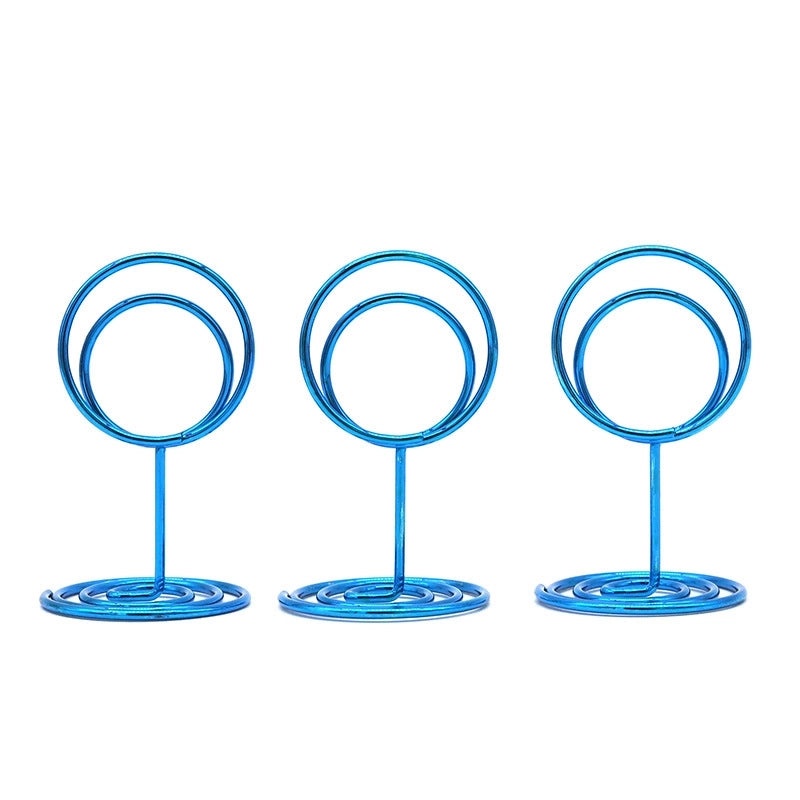 Geometric Metal Place Card Holder for Daily Use Minimalist Design | Home Decor Accessories