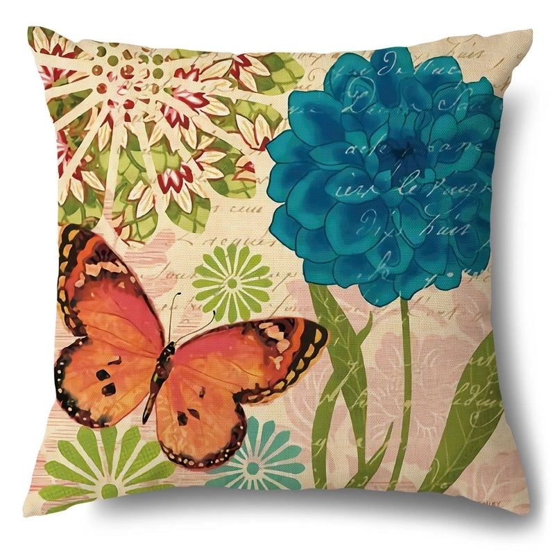 Trendy Animal and Floral Linen Pillow Covers|Home Decor Pillows