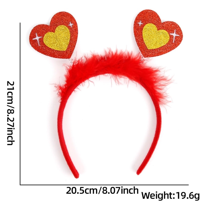 Valentine's Day Heart Shaped Plastic Headband for Party Festival|Accessories & Hair Accessories