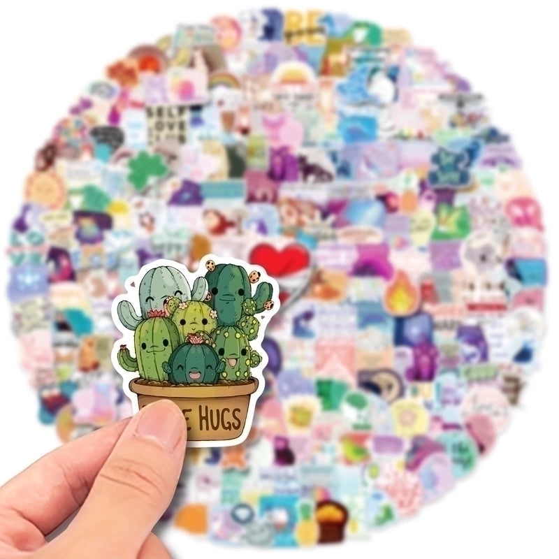 Inspirational English Quote Healing Text Stickers 300 Pieces for Scrapbooking & Journaling|Craft & Stationery
