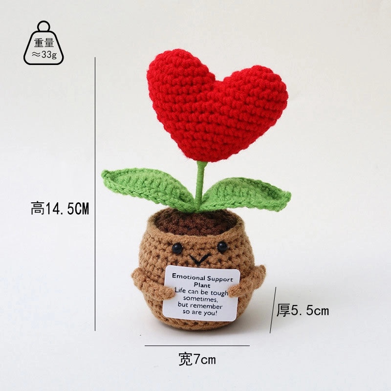 Adorable Fruit and Heart Shaped Floral Yarn Decor for Everyday Table Accents|Home Decor & Table Accessories