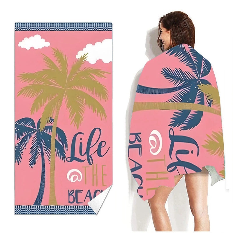 Custom Mermaid Tail Beach Towel Quick-Dry Absorbent Rectangular Round Bath Towel for Camping|Beach Towels
