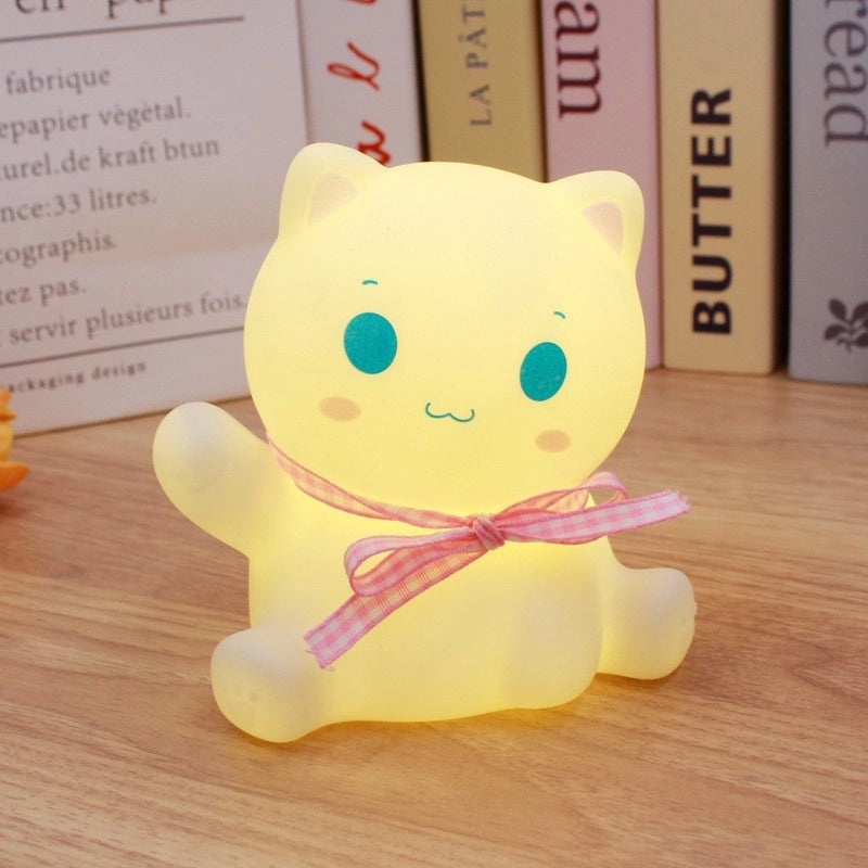 Adorable Bear and Duck Vinyl Night Lights for Indoor Birthday Decor|Home Decor Lighting