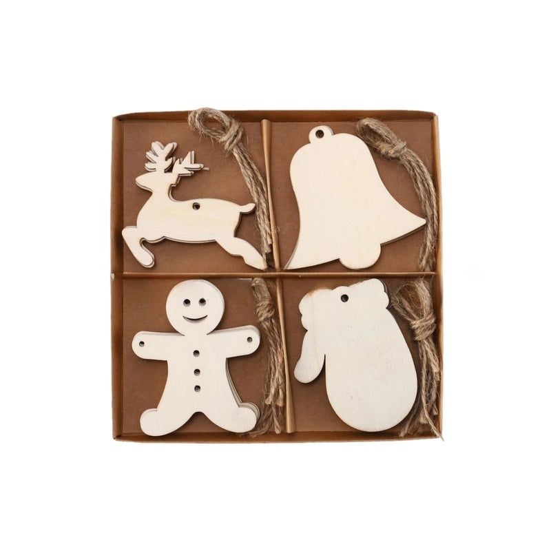 Seasonal Holiday Wood Boxwood Decor for Halloween Christmas Easter | Home & Office Decorations