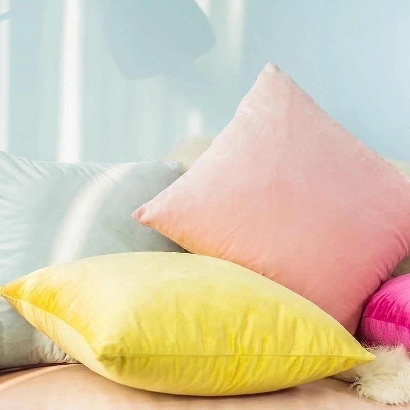 Stylish Solid Color Chemical Fiber Pillow Covers|Home Textiles & Bedding Accessories