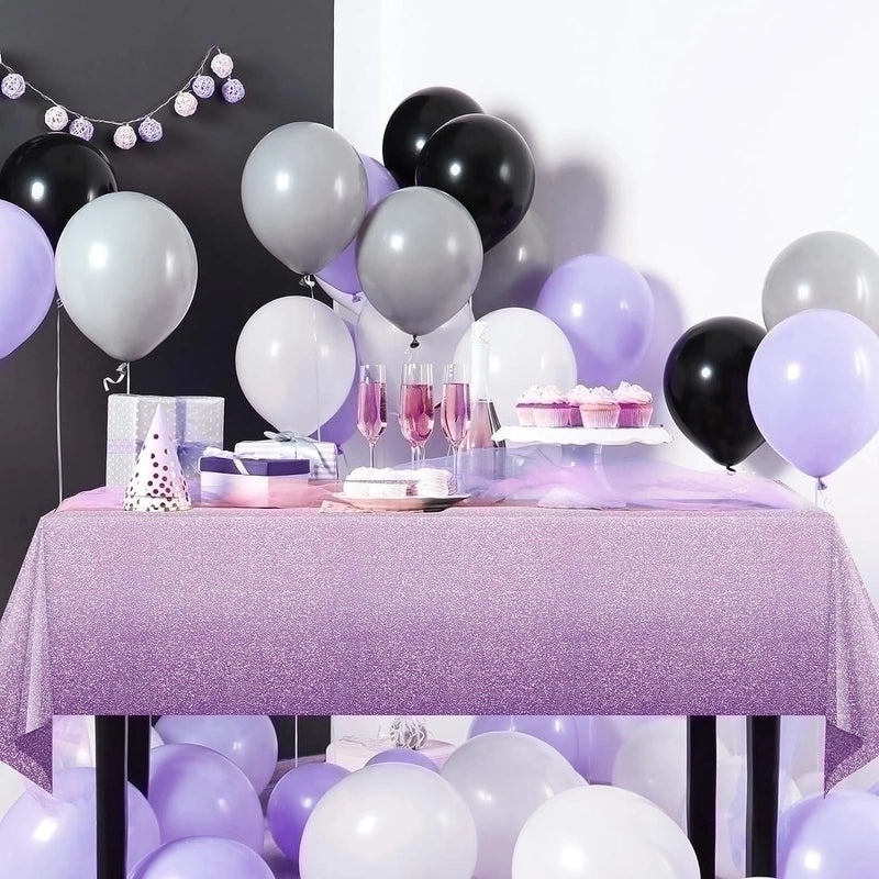 Elegant Gradient Plastic Tablecloth for Daily and Party Use|Home Decor & Party Supplies